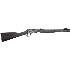 Rossi Gallery Pump Rifle .22 LR 15rd Capacity 18″ Barrel Black Synthetic Stock Snakeskin Engraving