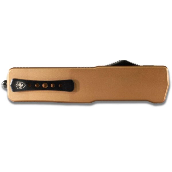 Templar Knives Premium Lightweight Anodized Bronze Small Automatic Knife 3″ Drop Point Blade Bronze