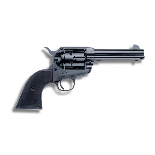 https3A2F2Fmedia.chattanoogashooting.com2Fimages2Fproduct2FTU2001032FTU2001031 Taylor & Company 1873 SA Handgun .45 Colt 6rd Capacity 4.75″ Blued Barrel Black Grip
