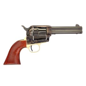 Taylor & Company Ranch Hand Handgun .45 Colt 6rd Capacity 4.75″ Blued Barrel Case Hardened Wood Grip