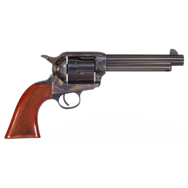 https3A2F2Fmedia.chattanoogashooting.com2Fimages2Fproduct2FTURC1555170DE2FTURC1555170DE-1 Taylor’s Gunfighter Defender Handgun .45 Colt 6rd Capacity 5.5″ Barrel Black with Walnut Tuned