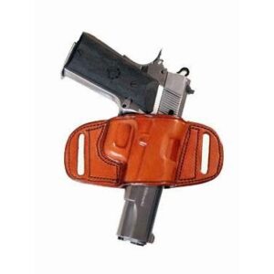 Tagua Gunleather Quick Draw Belt Holster for Colt Gov’t 1911 5″/Commander 1911 4″/Officers 1911 3.5″/Most 1911 w/o rail Brown Right Hand