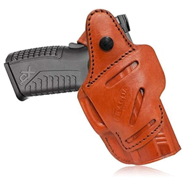 https3A2F2Fmedia.chattanoogashooting.com2Fimages2Fproduct2FTYIPHR47122FTYIPHR4712 Tagua Leather 4in1 IWB Holster with Snap for S&W J Frame Brown RH