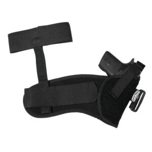 Uncle Mike’s Sidekick Ankle Holsters Fits 3″ – 4″ Barrel Med. Autos .32 – .380 cal. – left Hand