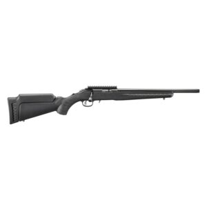 Ruger American Rimfire Rifle .17 HMR 9rd Magazine(1) 16.1″ Threaded Barrel Black Synthetic Stock