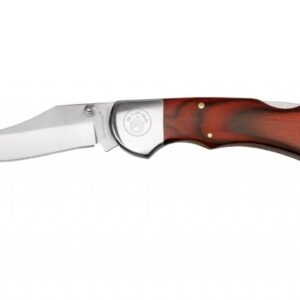 Sarge Knives Gambler Lock Back Folding Knife 2-3/4″ Clip Point Blade Wood