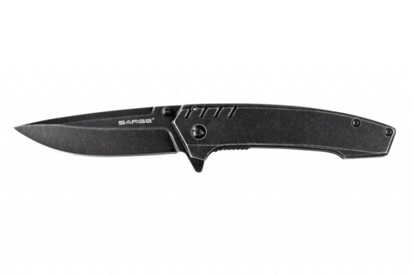 Sarge Knives Stone – Stonewash Frame Lock Folder