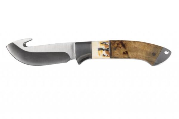 https3A2F2Fmedia.chattanoogashooting.com2Fimages2Fproduct2FVKSK9122FVKSK912 Sarge Knives Terrain Fixed Blade Knife 3-1/2″ Gut Hook Wood & Stag