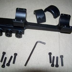 DNZ Freedom Reaper 1-Piece Forward Ring Picatinny Rail Mount – 1″ Black