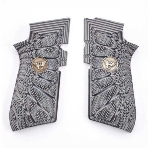 https3A2F2Fmedia.chattanoogashooting.com2Fimages2Fproduct2FWC853GB2FWC853GB-1 Wilson Combat EDC X9 Handgun Grips Aggressive Starburst Grey/Black