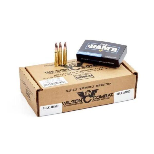 https3A2F2Fmedia.chattanoogashooting.com2Fimages2Fproduct2FWCA300HMR130HHCBLK2FWCA300HMR130HHCBLK3 Wilson Combat Speer Hot-Core Rifle Ammunition 300 HAM’R 130gr PT 2500 fps 200/ct (10-20/ct Boxes)