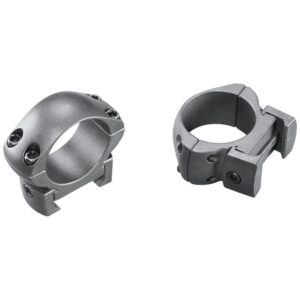 Weaver 2-Piece Grand Slam Steel Top Mount Scope Rings 1″ Medium Matte (Windage Adjustable)