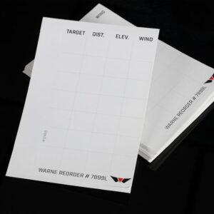 Warne Data Card Label Refills for Warne Skyline Precision Mount – 50/pk