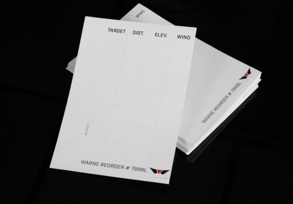 Warne Data Card Label Refills for Warne Skyline Precision Mount – 50/pk