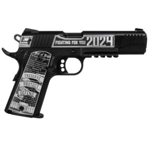 https3A2F2Fmedia.chattanoogashooting.com2Fimages2Fproduct2FWY5170500HMTR2FCSSITrumpForgeH1-R Walther Hammerli Arms Forge H1 “Trump 2024″ Handgun .22 LR 12rd Magazine 5” Barrel