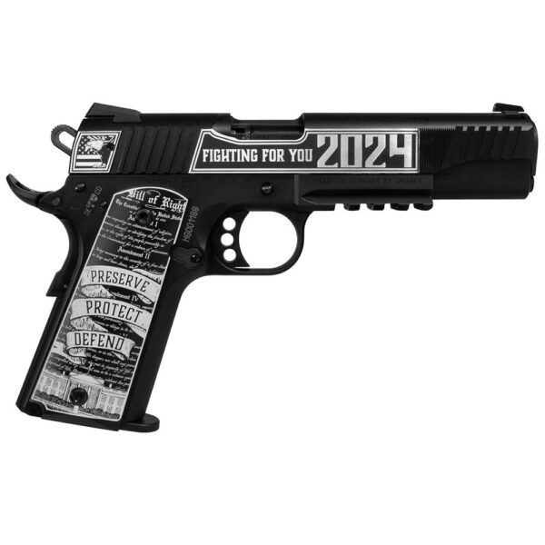 https3A2F2Fmedia.chattanoogashooting.com2Fimages2Fproduct2FWY5170500HMTR2FCSSITrumpForgeH1-R Walther Hammerli Arms Forge H1 “Trump 2024″ Handgun .22 LR 12rd Magazine 5” Barrel