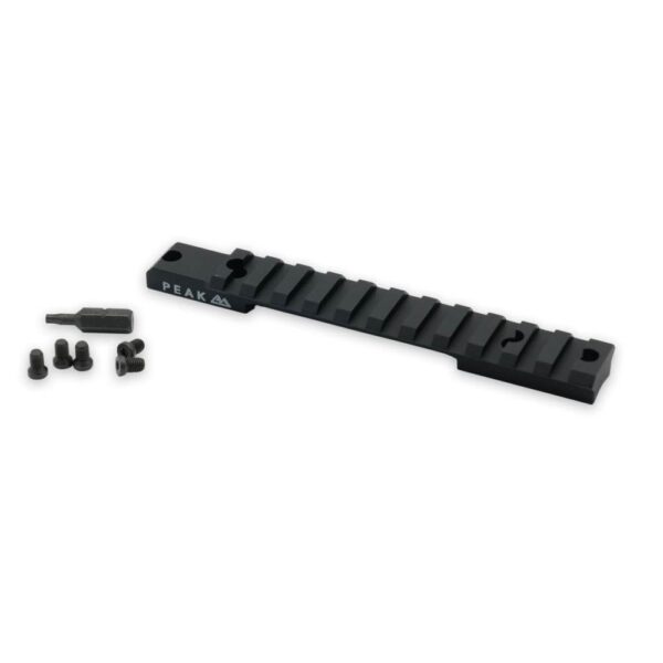 https3A2F2Fmedia.chattanoogashooting.com2Fimages2Fproduct2FXBJ0100032FXBJ010003-2 Weatherby PEAK 44 Picatinny Rail (JRAIL) Model 307 Long Action 20 MOA Scope Base Black