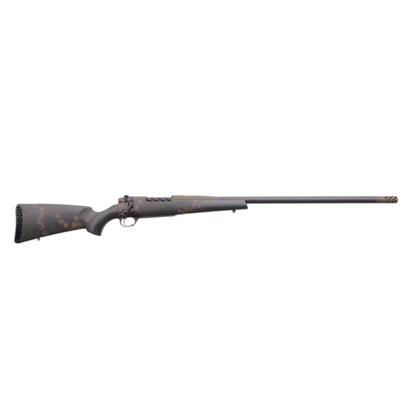 https3A2F2Fmedia.chattanoogashooting.com2Fimages2Fproduct2FXBMCB20N65RWR6B2FBackcountryCarbonSteel_7 Weatherby Mark V Backcountry 2.0 Carbon 6.5 Wby. RPM Rifle 4rd Magazine 24″ Barrel Green and Brown