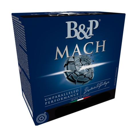 https3A2F2Fmedia.chattanoogashooting.com2Fimages2Fproduct2FXDCA7T02MAC0312Fmach1 B&P Mach LV Professional Handicap Shotshells 12ga 2-3/4″ 1-1/8 oz 1250 fps #7.5 25/ct