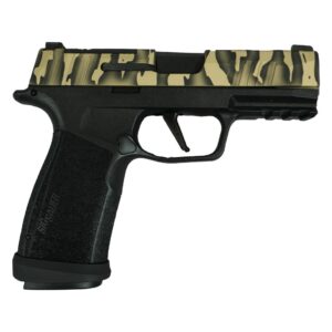 Sig Sauer P365 “Tiger Striped” XMACRO TACOPS Handgun 9mm Luger 17rd Magazines(4) 3.7″ Barrel