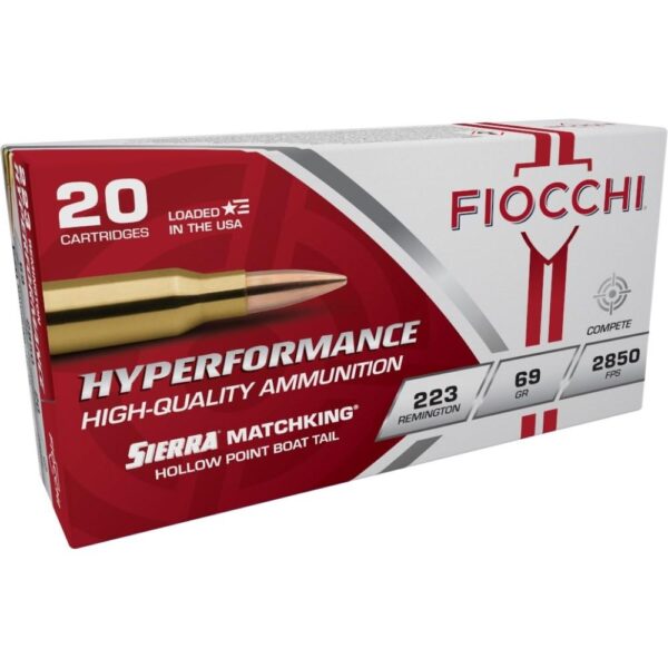 https3A2F2Fmedia.chattanoogashooting.com2Fimages2Fproduct2FXN223MKC2FXN223MKC-1 Fiocchi Exacta Match Rifle Ammunition .223 Rem 69 gr HPBT 2735 fps – 20/box