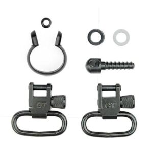 Grovtec One Piece Barrel Band Swivel Sets .430″ to .445″ Black