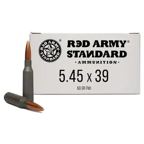https3A2F2Fmedia.chattanoogashooting.com2Fimages2Fproduct2FYCAM34232FYCAM34231 Century Arms Red Army Standard Rifle Ammunition 5.45×39 60gr FMJ Lead Core 30/ct