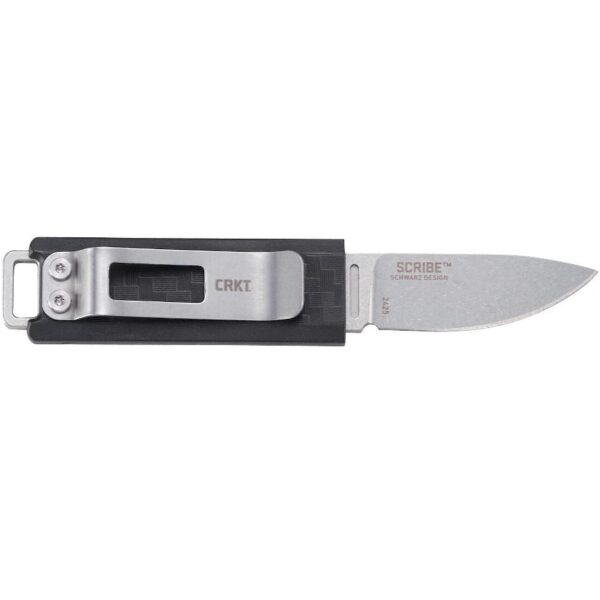 CRKT Scribe Fixed Blade Knife 1-3/4″ Drop Point Blade Black