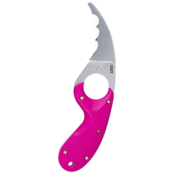 https3A2F2Fmedia.chattanoogashooting.com2Fimages2Fproduct2FZB2511F2FZB2511F-1 CRKT Bear Claw Fixed Knife 2-2/5″ Hawkbill Blade Pink