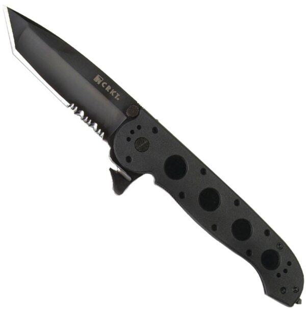 CRKT M16-14ZLEK Tanto Flipper Knife (3.75″ Black Serr)