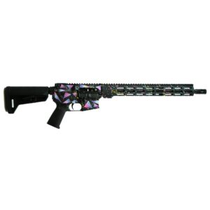 Shark Coast Tactical “Retro Miami” AR-15 Rifle 5.56mm 30rd Magazine 16″ Barrel 15″ MLOK Handguard