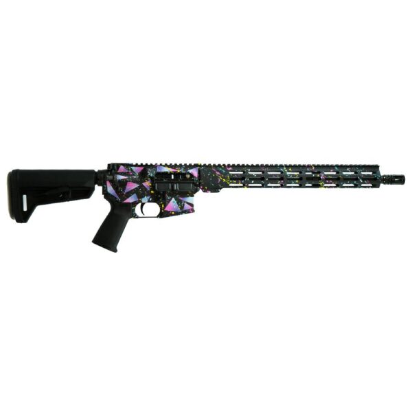 Shark Coast Tactical “Retro Miami” AR-15 Rifle 5.56mm 30rd Magazine 16″ Barrel 15″ MLOK Handguard