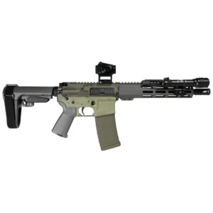 Shark Coast Bugbear AR Pistol Bundle 5.56mm 30rd Magazine 10.5” Threaded Barrel Vortex Crossfire Red Dot Streamlight ProTac SBA3 Brace