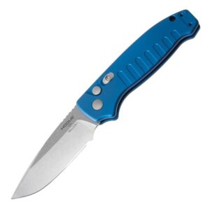 Hogue Ballista I Automated Folder Knife 3 1/2″ Drop Point Blade Blue