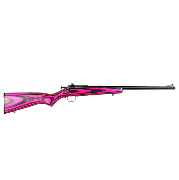 Keystone Crickett .22 LR 16 in. Pink/Black Laminate Bolt Rifle