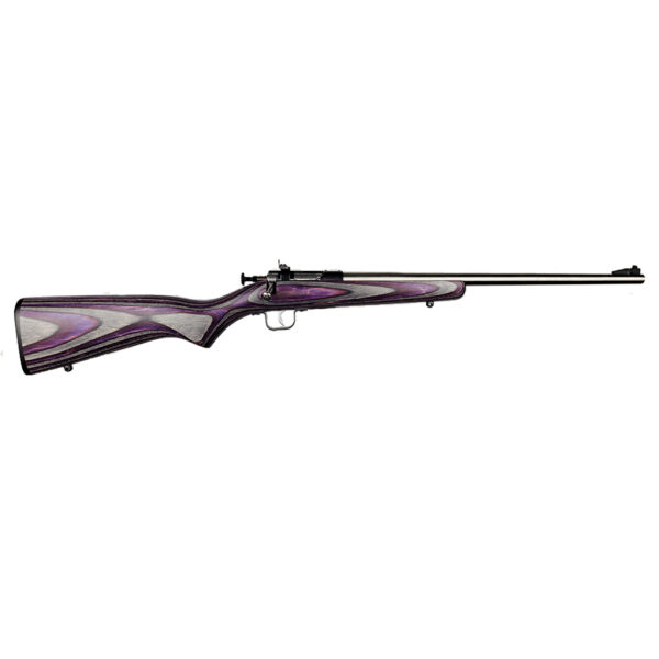 ksa2228purplelaminatess5a4e Crickett KSA2228 Youth .22 LR 16.12″ Stainless Purple Laminate