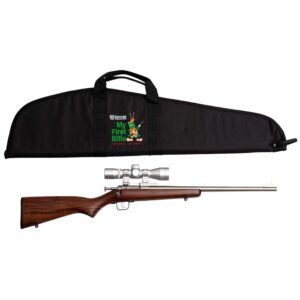 Keystone Crickett 22 S/L/LR 16.10 in Stainless Walnut 4×32 Scope