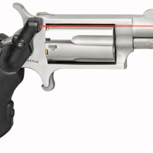 NAA Mini-Rev 22Mag 1.13″ Stainless Viridian Laser Grip 5rd