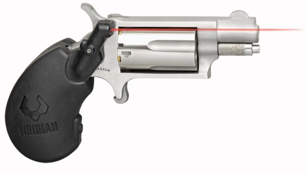 NAA Mini-Rev 22Mag 1.13″ Stainless Viridian Laser Grip 5rd