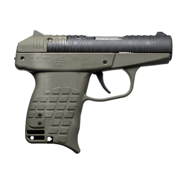pr3atgreen117c KELTEC PR-3AT .380ACP 13+1 BLK/GRN