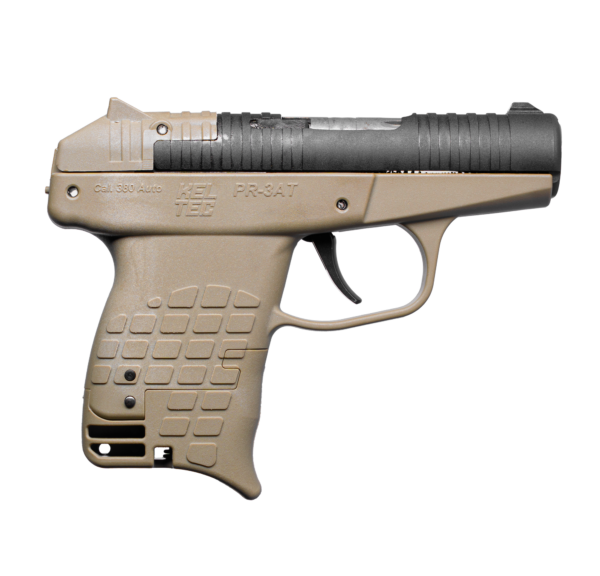 pr3attane5bd KELTEC PR-3AT Pistol .380 ACP 2.85 in Tan/Black