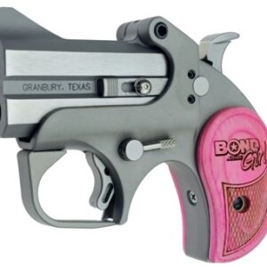 Bond Arms RoughNeck Girl 2.5″ Stainless Pink Wood Grips