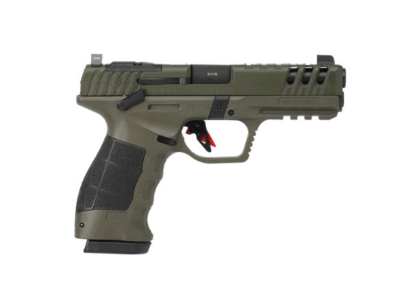 sar9cmptodg1efa SAR SAR9 Gen3 9mm 4.4in OD Green — 17+1 Night Sights