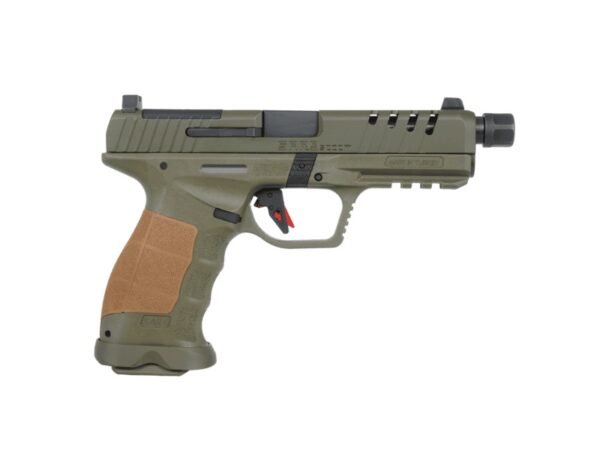 sar9socomod06f9-1 SAR9 SOCOM 9mm 5.20in Threaded OD Green — SARSILMAZ