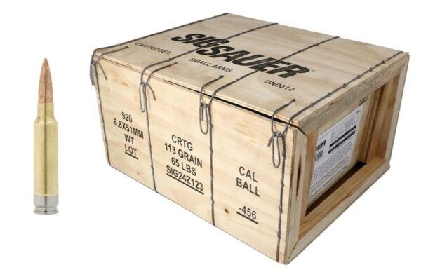 SIG SAUER 6.8×51 113gr Hybrid Ball 920rd Crate
