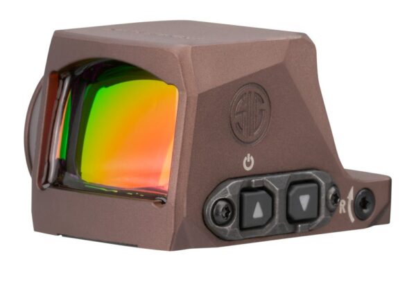 sisorx14027fa0 SIG Sauer ROMEO-X Enclosed Compact Reflex Sight, 1x24mm, FDE