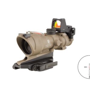 Trijicon ACOG 4×32 ECOS .223 BDC with RMR 3.25 MOA FDE