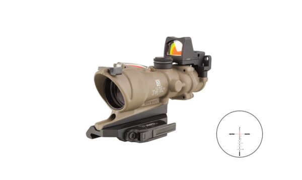 Trijicon ACOG 4×32 ECOS .223 BDC with RMR 3.25 MOA FDE