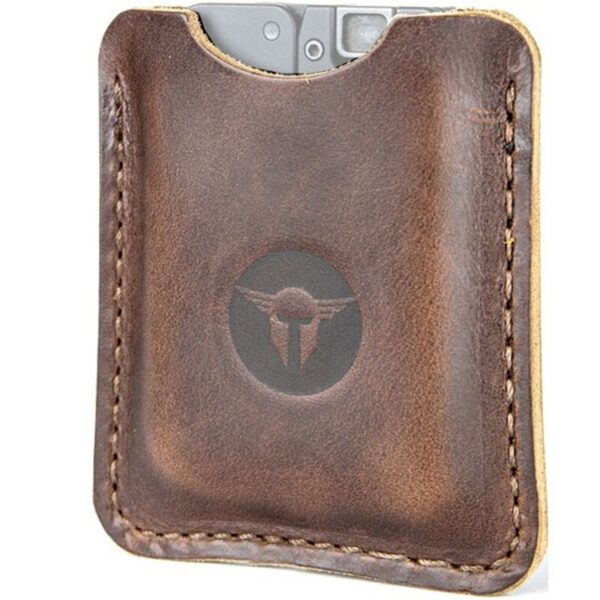 tflsdbd8f5 Trailblazer LifeCard Leather Sleeve Dark Brown