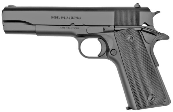 Tisas 1911A1 Service .45 ACP 5in Black Cerakote